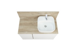 Столешница под раковину Aquaton Мишель ДСП 100 универсальная светлое дерево - 3