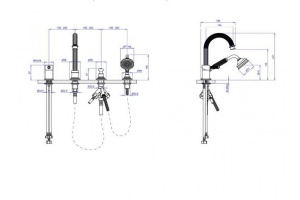 Смеситель для ванны Cezares OLIMP хром (OLIMP-BVDM-01-L) - 2