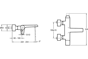 Смеситель для ванны Jacob Delafon Avid никель - 2