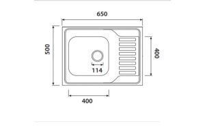 Мойка кухонная Kaiser KSS-6550 R - 2