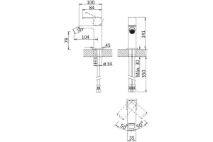 Смеситель Cezares Porta BS1 BIO для биде - 2