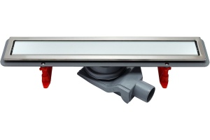 Душевой лоток Pestan Confluo Premium Line 450 белое стекло/сталь - 2