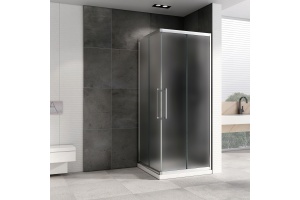 Душевой уголок ABBER Schwarzer Diamant 100х100 хром (AG02100MH) - 2