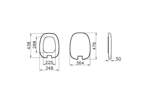 Сиденье для унитаза Vitra Plural черное с микролифтом - 3