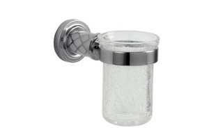 Стакан для зубных щеток настенный Boheme Murano хром