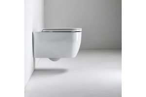 Унитаз подвесной Simas Henges с крышкой белый - 2