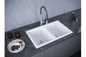 Мойка кухонная Paulmark Zwilling 81 белый матовый - 2