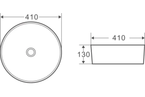Раковина накладная BelBagno 41 см бежевый матовый (BB1315-H316) - 3