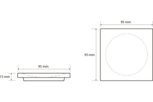 Мыльница Bemeta Gamma 145608310 настольная, черный матовый - 2