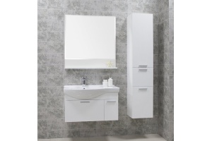 Шкаф-пенал Aquaton Инди 34 с бельевой корзиной белый - 3