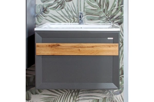 Тумба под раковину Бриклаер Берлин 70 оникс серый (4627125416149)