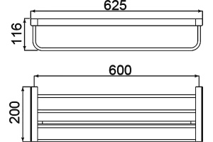 Полка Timo Selene 14058/03 для полотенец - 3