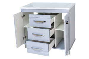 Терра - 90 Тумба с 3 ящ. серая - 2