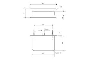 Излив настенный Excellent Krotos хром - 2
