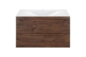 Тумба с раковиной Vincea Fine 80 темное дерево