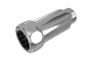 Прямое соединение для полотенцесушителя Terminus хром