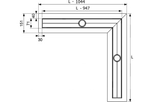 Душевой лоток Tece Drainline 104.4 см (611000) - 2