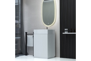 Тумба с раковиной Sanvit Рольф мини 60 напольная белая - 2