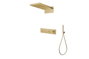 Душевой комплект Boheme Fusion золото матовый