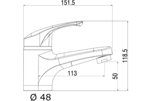 Смеситель для раковины Orange One Life One Life P01-021cr - 3