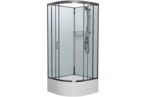 Душевая кабина Frank Brilliant 100х100 хром стекло прозрачное
