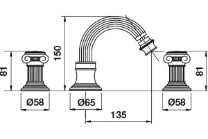 Смеситель Cezares Olimp BBS2 02 Sw для биде - 3