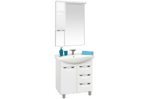 Орхидея - 65 Тумба с 3 ящ. белая эмаль - 2