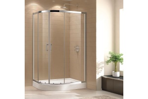 Душевой уголок Cezares Eco хром (ECO-O-RH-2-100/80-C-Cr)