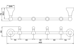 Крючок Veragio Gialetta VR.GIL-6434.DO золото - 2
