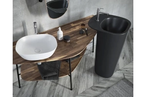 Раковина накладная VitrA Plural 45 матовый белый - 3