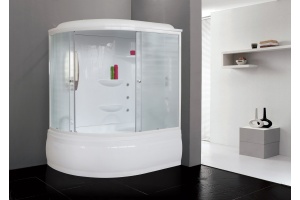 Душевая кабина Royal Bath 170х100 правая белая стекло матовое - 2