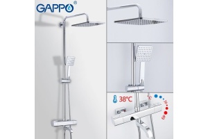 Душевая стойка с термостатом Gappo G2491 - 2