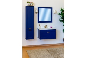 Шкаф-пенал Sanflor Ванесса L подвесной, индиго - 2