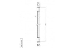 Душевой шланг Cezares черный, матовый (CZR-FMD-120-NOP) - 2