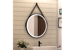 Зеркало Art&Max Milan 65 черный ремень - 2