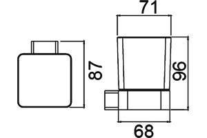 Стакан Timo Selene 14033/03 - 2