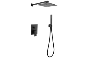 Душевая система ABBER Daheim черный матовый (AF8219B)