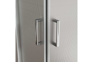 Душевой уголок Vincea City 90х90 профиль хром стекло рифленое  - 3