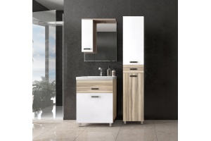 Тумба для комплекта Style Line Ориноко 60 с бельевой корзиной, белая, ориноко - 3