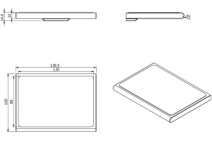 Полка Langberger Accessories 38051F anti-slip - 3