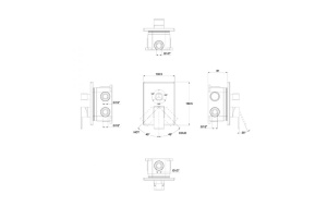 Смеситель Kaiser Sonat 34122 С ВНУТРЕННЕЙ ЧАСТЬЮ, для ванны с душем - 2