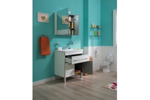 Мебель для ванной Aquanet Верона 75 белая, 1 ящик, 2 двери - 3