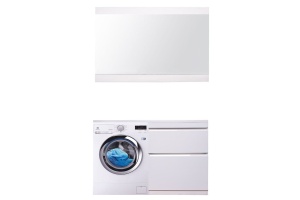 Тумба под раковину Style Line Даллас 130 Люкс Plus, белый (СС-00002348)