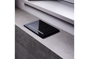 Кнопка смыва Geberit Omega 30 115.080.KM.1 черный/хром - 3