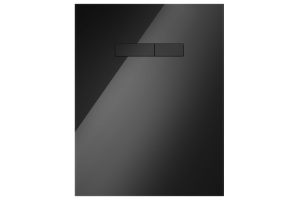 Верхняя панель TECElux с механическим блоком управления, стекло черное, клавиши черные