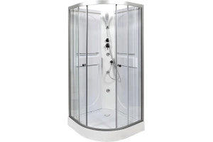 Душевая кабина L 100х100 с гидромассажем, без крыши (L601NGM) - 2