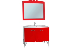 Мебель для ванной Bellezza Эстель 100 красная