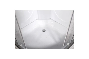 Душевая кабина Deto L 90х90 с подсветкой, хром (L590LED) - 3