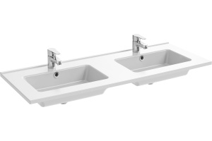 Раковина мебельная двойная Jacob Delafon Ola 121 белый