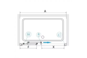 Душевая дверь Rgw Classic 100x185 хром стекло прозрачное - 2